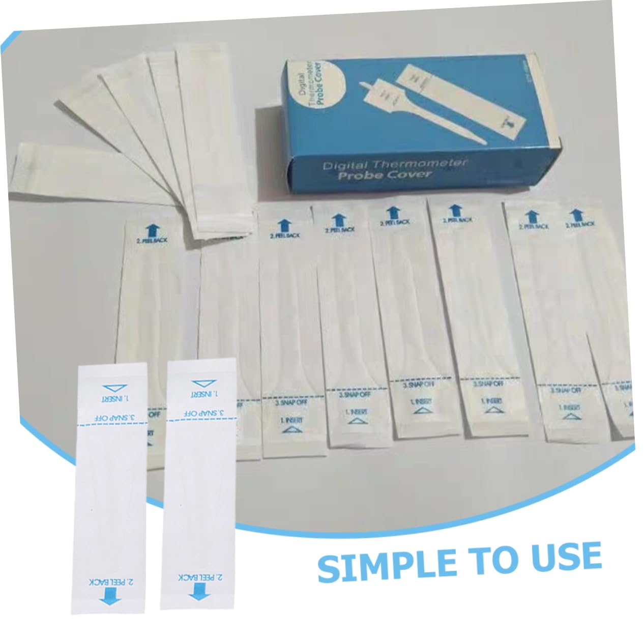 SOLUSTRE 500pièces Couvercles Pour Thermomètre Digital Protection Pour Thermomètres De Température Rectale Et Auriculaire Pour Animaux Chats Chiens Lapins