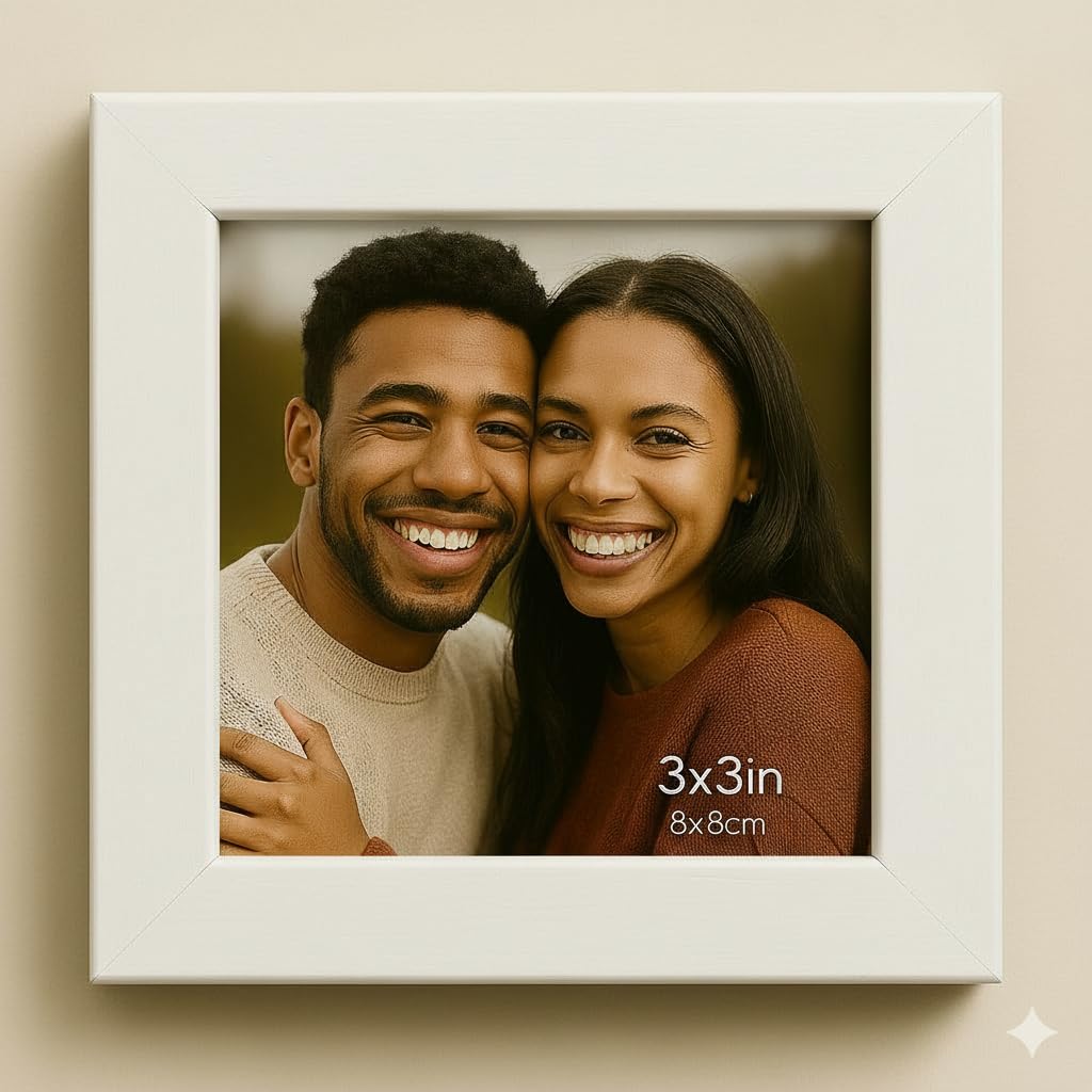 Stuthi Arts Photo Frame, 3x3 Inch, Square Picture Frame with -2