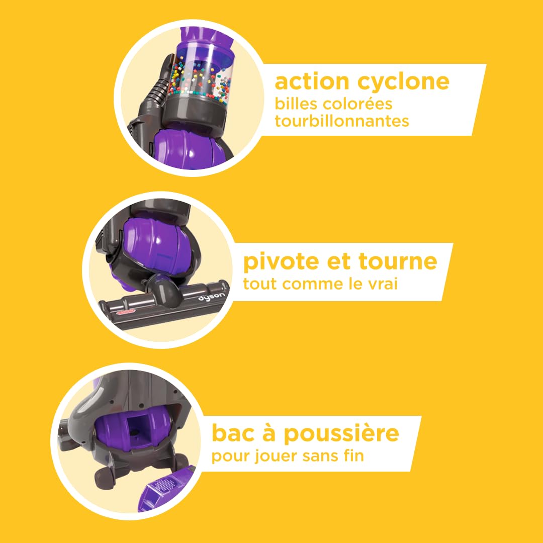 Casdon Dyson Ball | Réplique Miniature du Dyson Ball pour Les Enfants dès 3 Ans | avec la Rotation « Twist & Turn » pour des Jeux de rôle réalistes !
