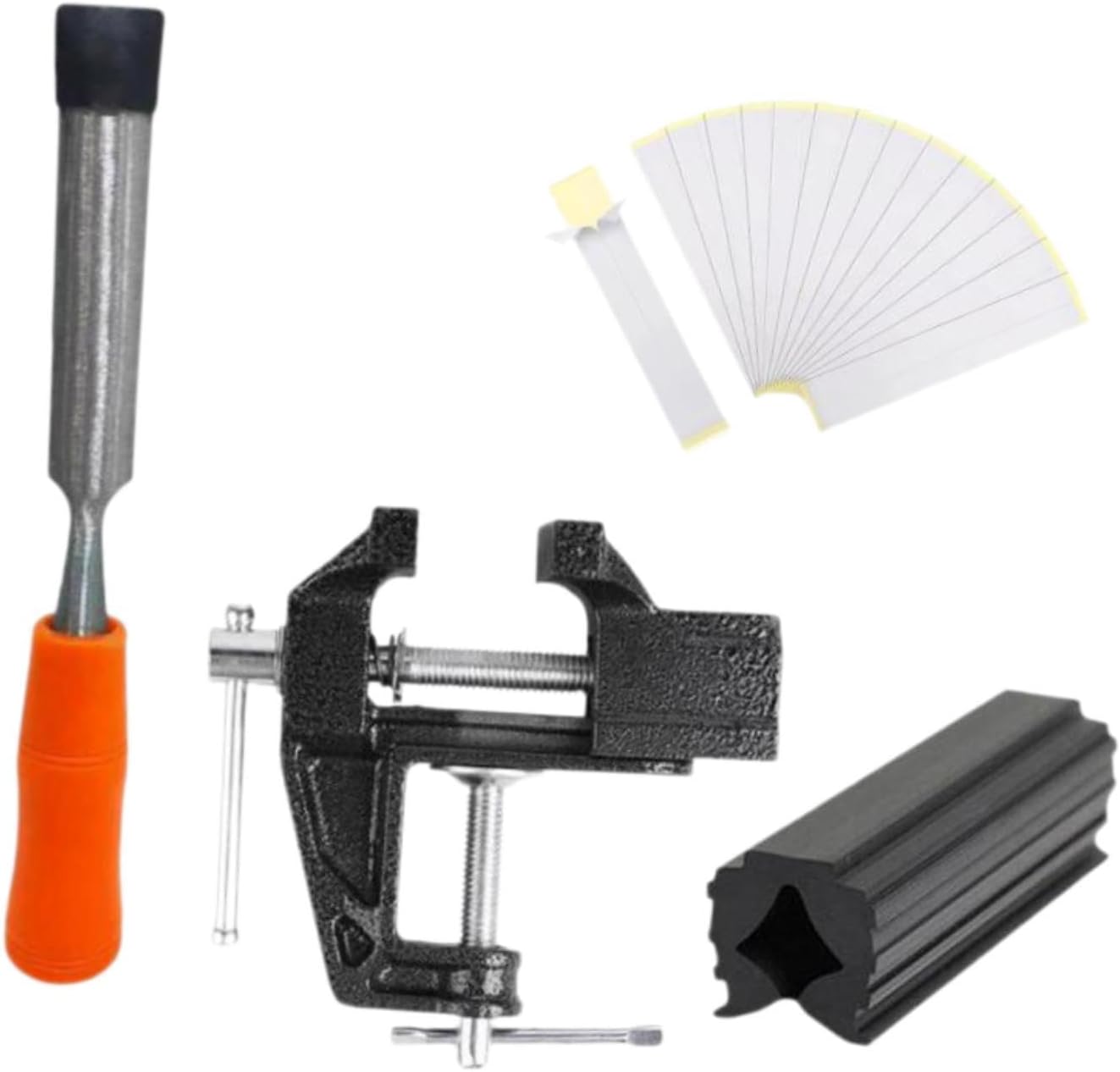 Colaxi Golf Grip Kit for Regripping Grip Tape Removal Tool Regripping Accessories Installation Kit 15 Tapes Table Vise Rubber Clamp