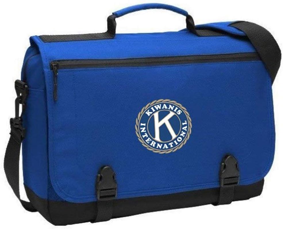 Greekgear Kiwanis Messenger Briefcase Royal Blue