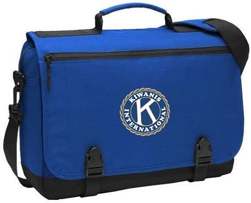 Greekgear Kiwanis Messenger Briefcase Royal Blue