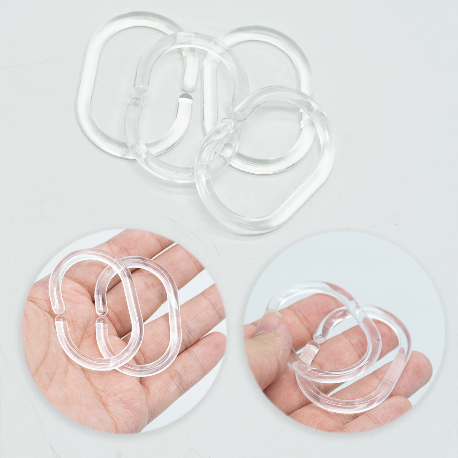 12 Pezzi Anelli Per Tenda Doccia In Plastica ... - SHEIN ALIA