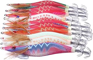 LIOOBO 10 Pçs Iscas De Pesca Artificiais Iscas De Pesca Iscas De Pesca Camarão Lula Iscas Que Brilham No Escuro Iscas De Pesca Ganchos De Pesca Iscas Isca De Pesca Isca De Polvo Iscas De