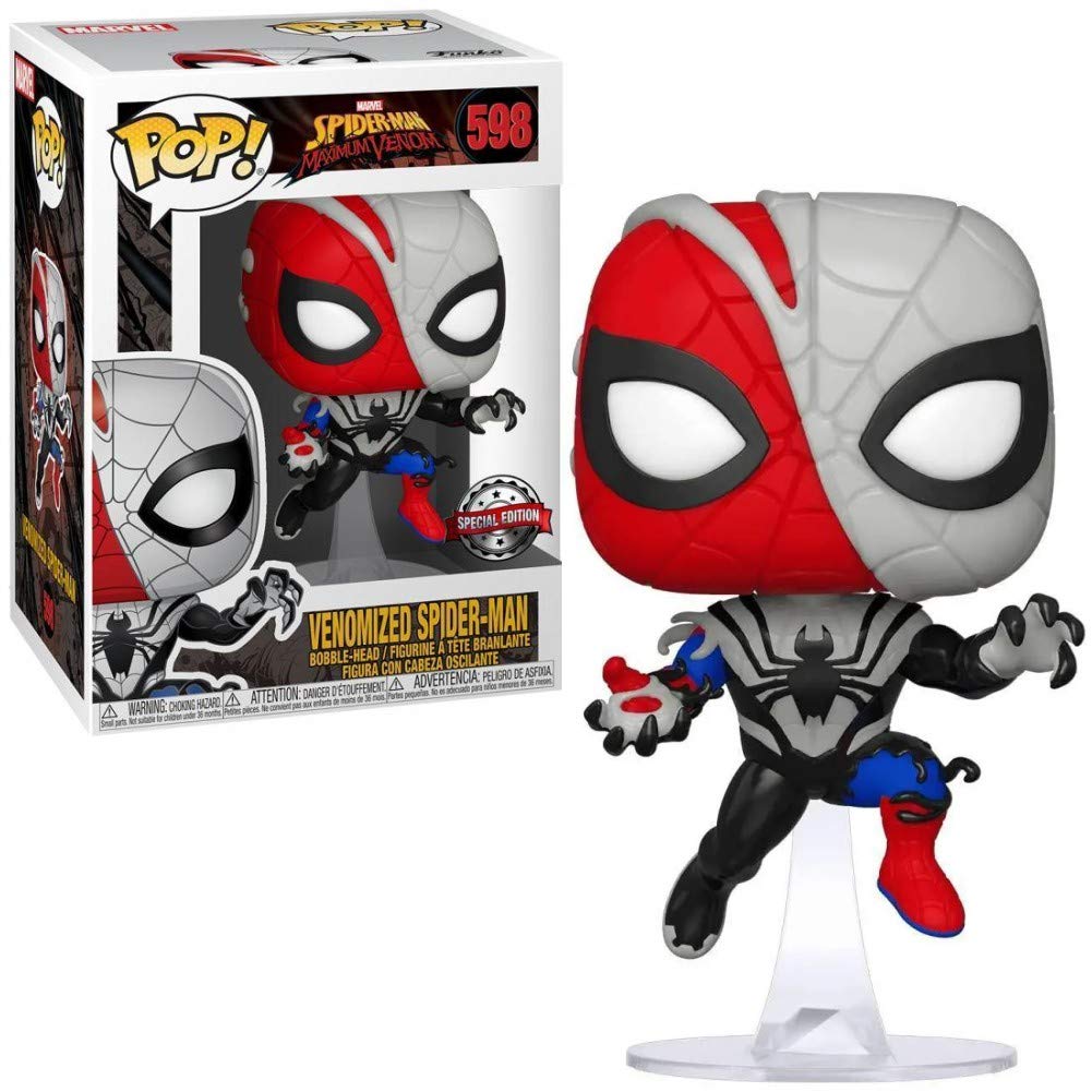 POP Funko Spider-Man: Maximum Venom 598- Venomized Spider-Man