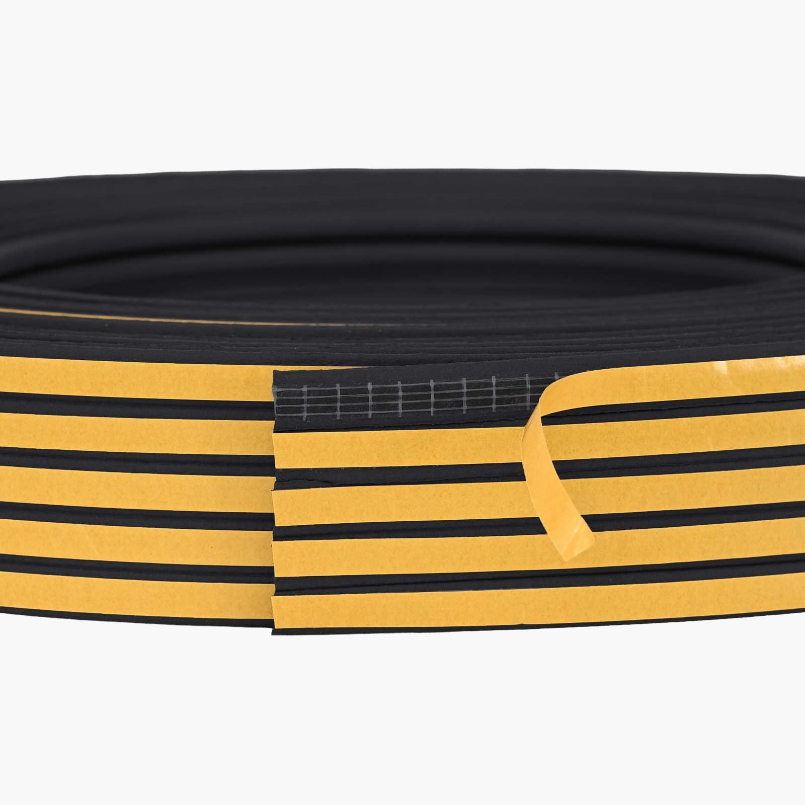 Guarnizione finestra autoadesiva nera 9 x 6 mm 100 m EPDM