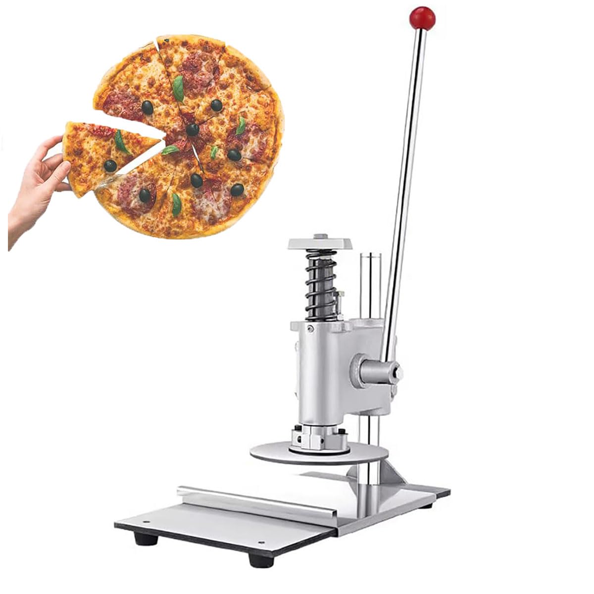 Ręczna Prasa Do Ciasta Na Pizzę, Dociskarka Do Pizzy Ze Stali Nierdzewnej, Komercyjny Arkusz Chapati Do Ciasta Na Pizzę, Płyta Dociskowa Z Regulacją Wysokości