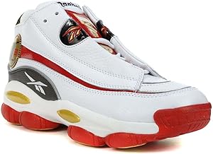 Reebok Men's The Answer DMX White/Red/Black Basketball Sneakers GX6330, 9