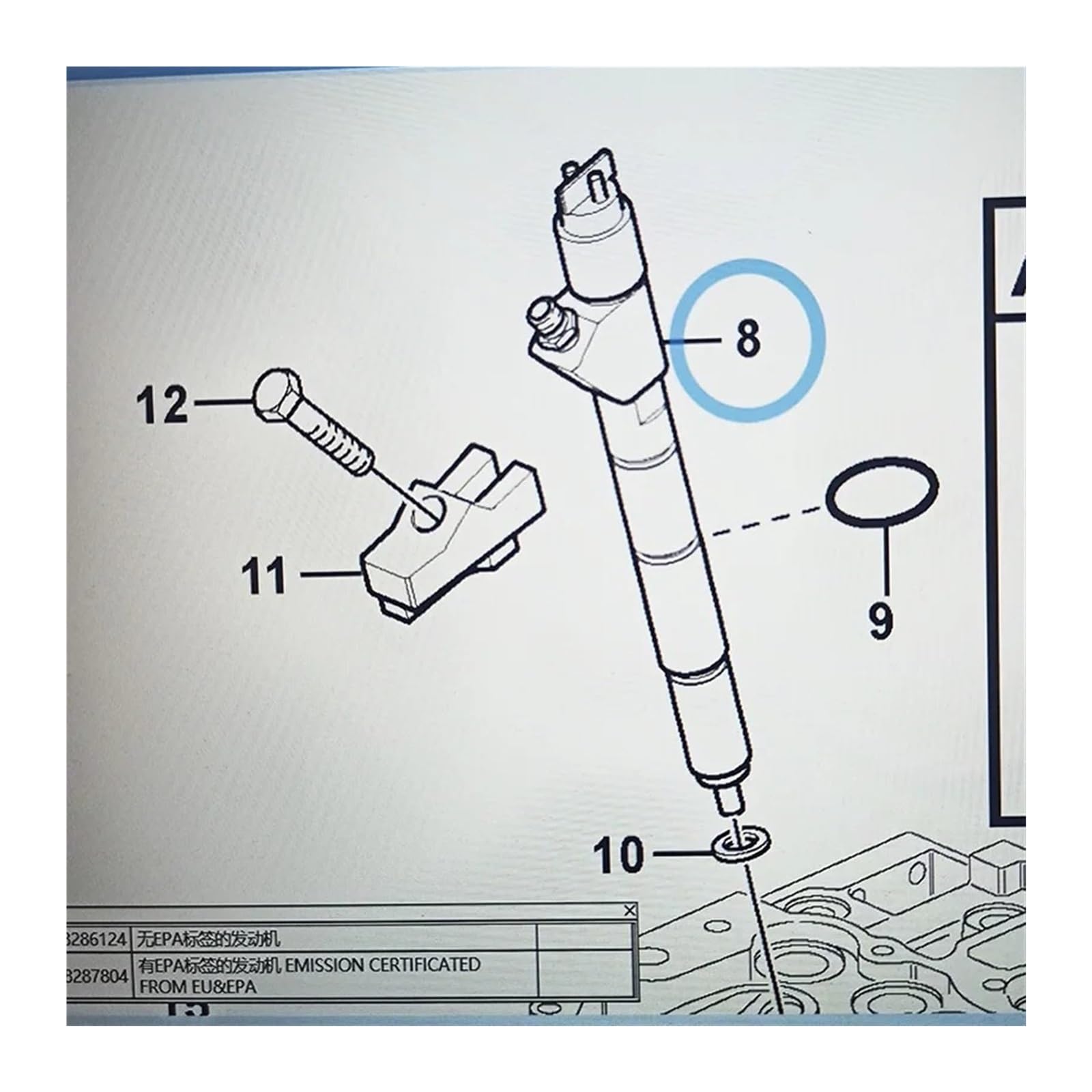 Per EC160C EC180C EC210C EC210B EC220D Iniettore Carburante VOE 20798683 Ugello Iniezione Carburante Ugello Iniezione Iniettore carburante