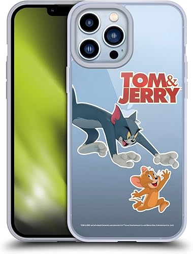 Head Case Designs Funda de gel suave con licencia oficial de Tom and Jerry Movie (2021) Characters 1 Graphics compatible con Apple iPhone 13 Pro Max