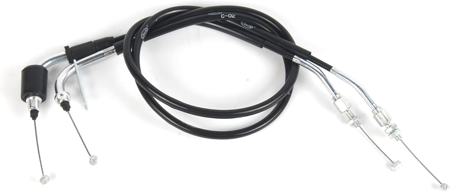 Arashi Throttle Cable for Suzuki GSXR 600 750 2011-2024 L1-L9, Stainless Wire Line and Rubber Motorcycle Replacement Accessories Parts Black