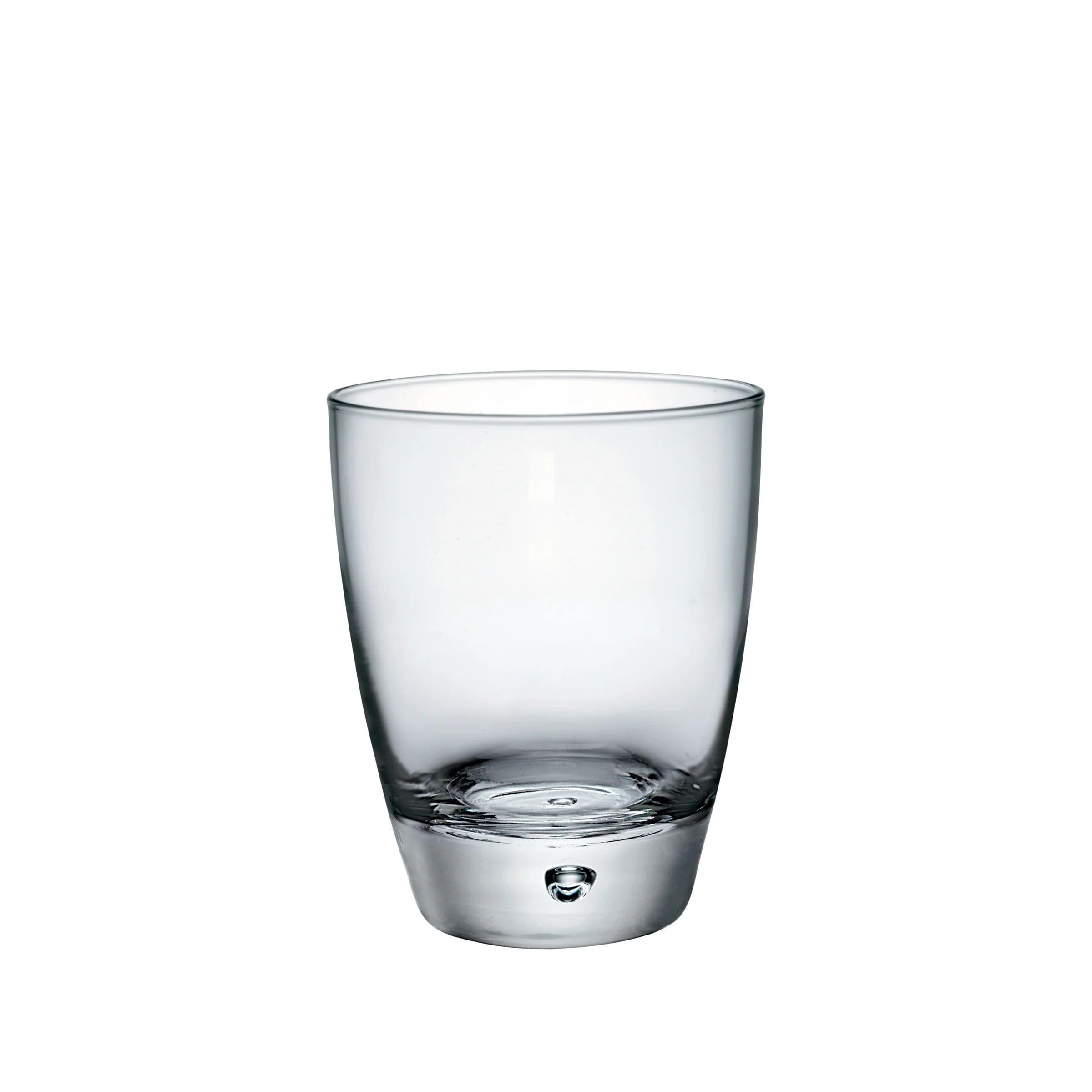 Luna Set Of 4 Double Old Fashioned Glasses, 11.5 Oz. Clear Crystal Glassware, Dishwasher Safe, Made In Italy