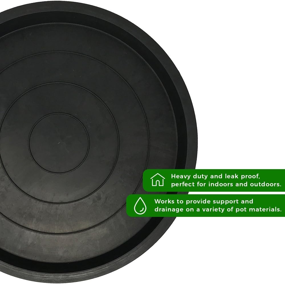 Green Valley Supply Heavy Duty Plant Pot Saucers, (12 Inch, 10 Pack)