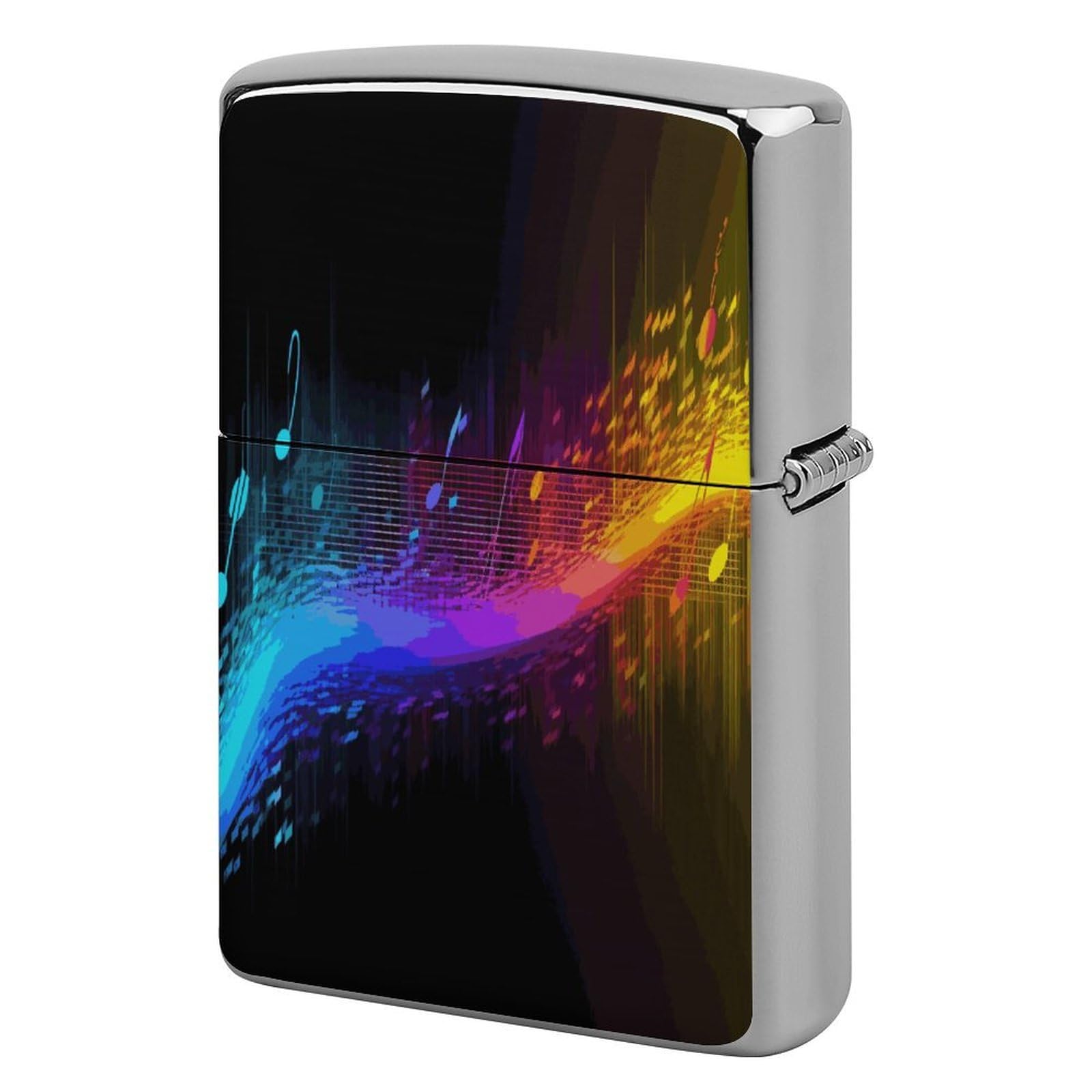 Fekiloot Style Music Spectrum Lighter Case Cover Metal Lighter Case