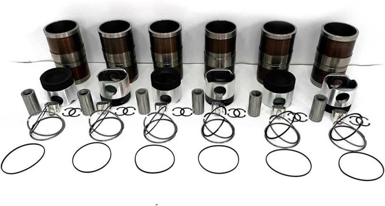 ISL330 Cylinder Liner Kit Piston With Rings Compatible For Cummins Engine Spare Parts