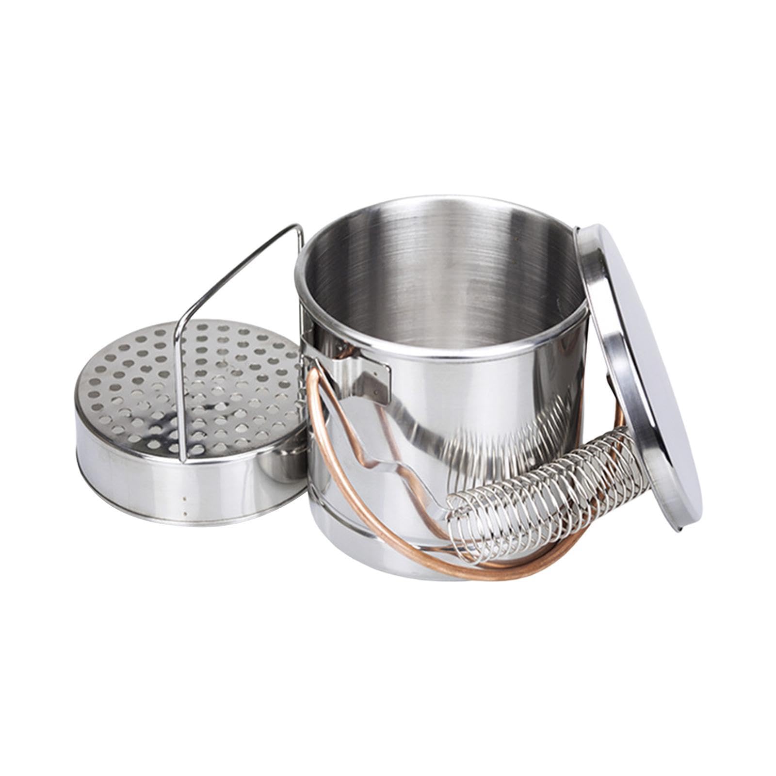 Cubeta compacta para limpieza de pinceles con estructura de acero inoxidable que ofrece un eficiente de pinceles y con filtro extraíble. Herramientas