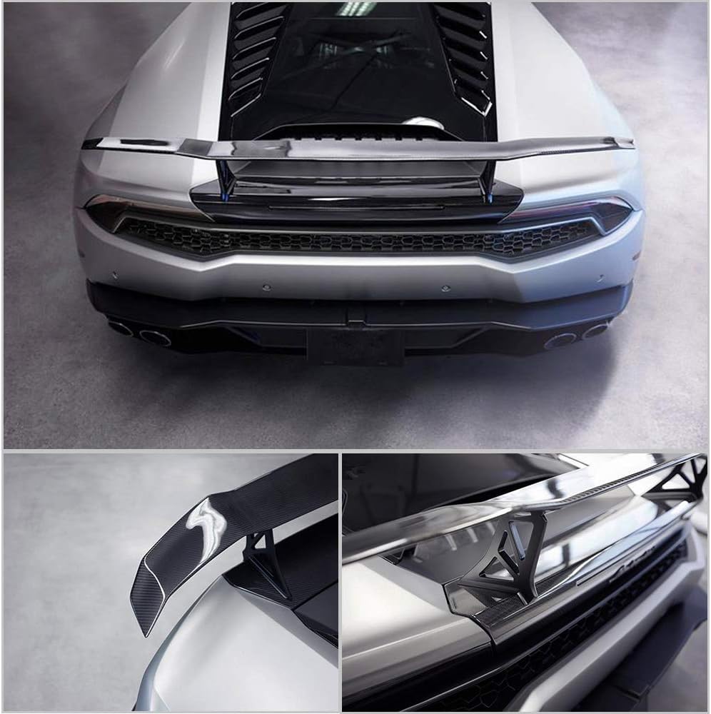 Carbon Fiber Rear Spoiler Fits for Lamborghini Huracan 2014-2018 Trunk Lip Spoiler HighKick Rear Wing Spoiler Body Kits Factory Outlet