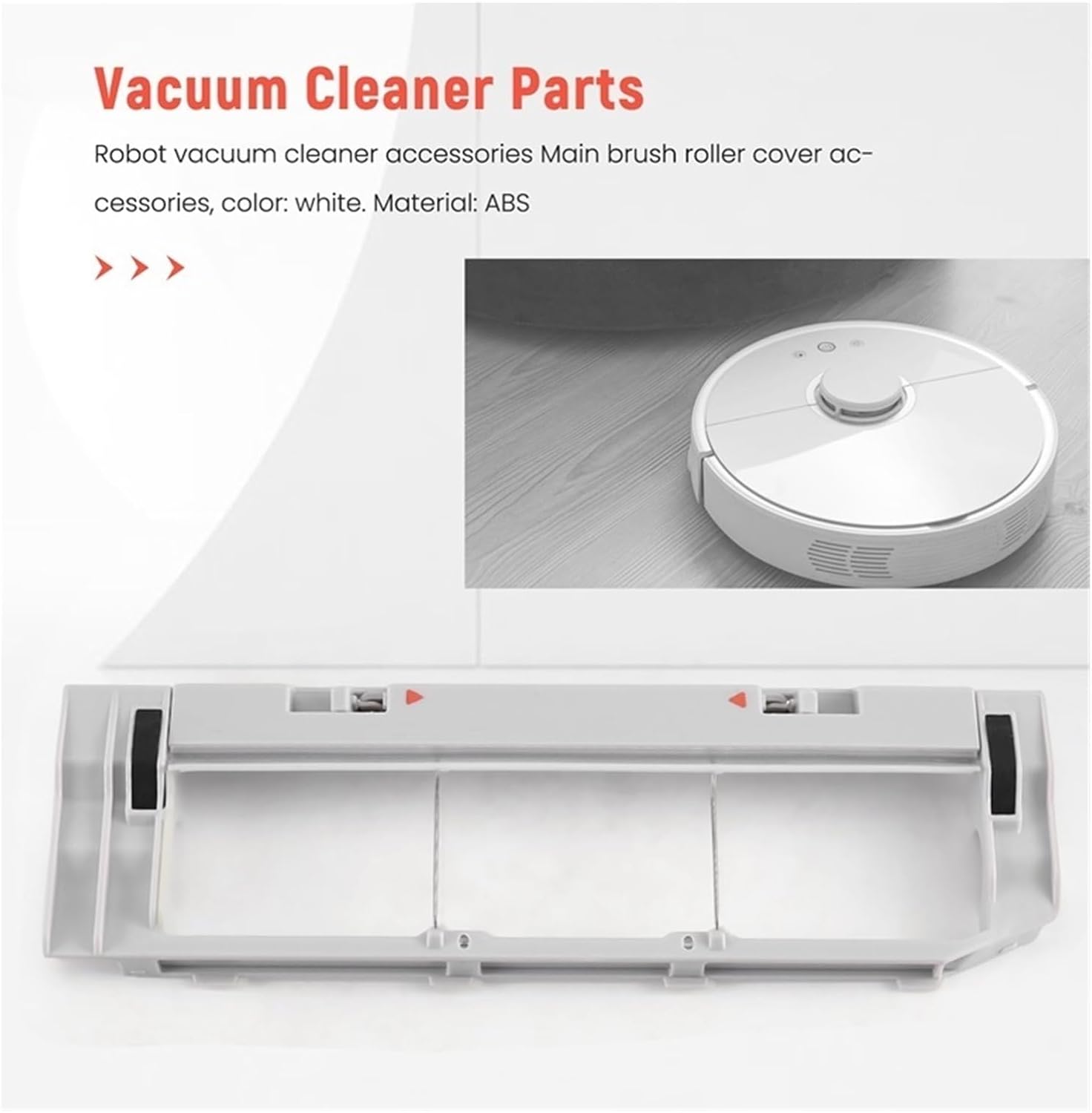 A25F Main Brush Roller Cover Accessories,Compatible for Xiaomi,Compatible for Roborock, S5 Max S6 Maxv S50 S51 Robot Vacuum Cleaner Parts