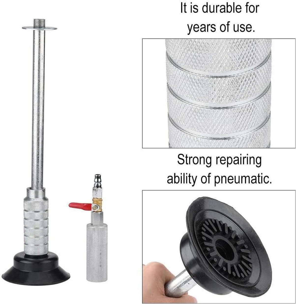 Air Dent Puller Pull Hammer, Heavy Pneumatic Sag Repair Pull Hammer Car Body Dent Repair Suction Cup Slide Tool Body Tools Automotive