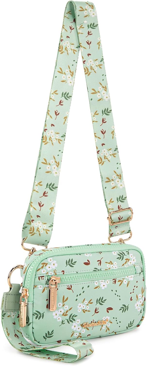 Montana West Wristlet Wallets for Women Nylon RFID Small Crossbody Phone Purse, with Built-in Card Slots for Gift - Image 7