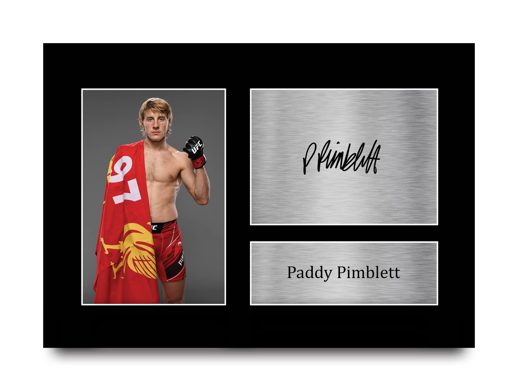HWC Trading A4 Paddy the Baddy Pimblett UFC Gifts Printed Signed Autograph Picture for UFC Memorabilia Fans