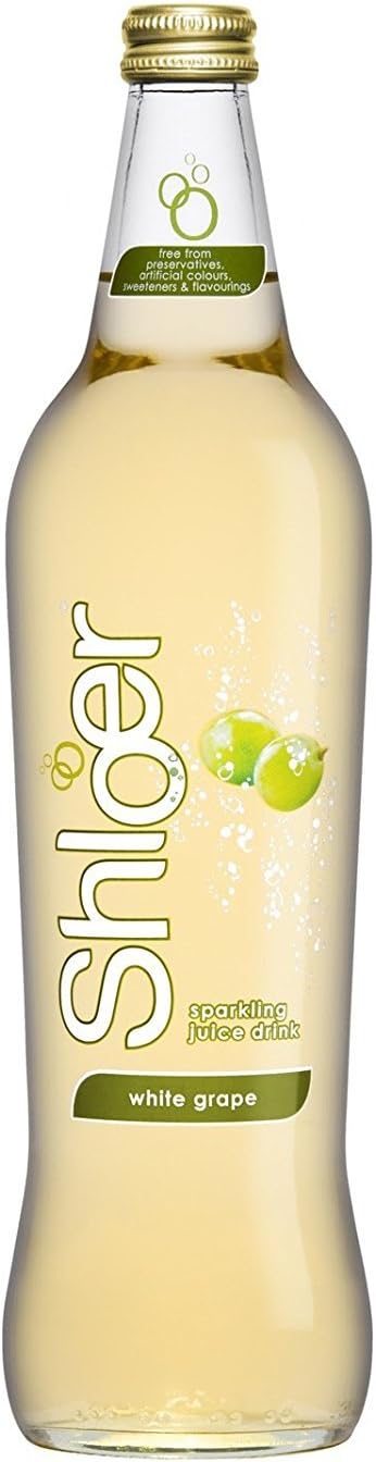 Shloer White Grape Sparkling Juice Drink 6x750ml Glass Bottles