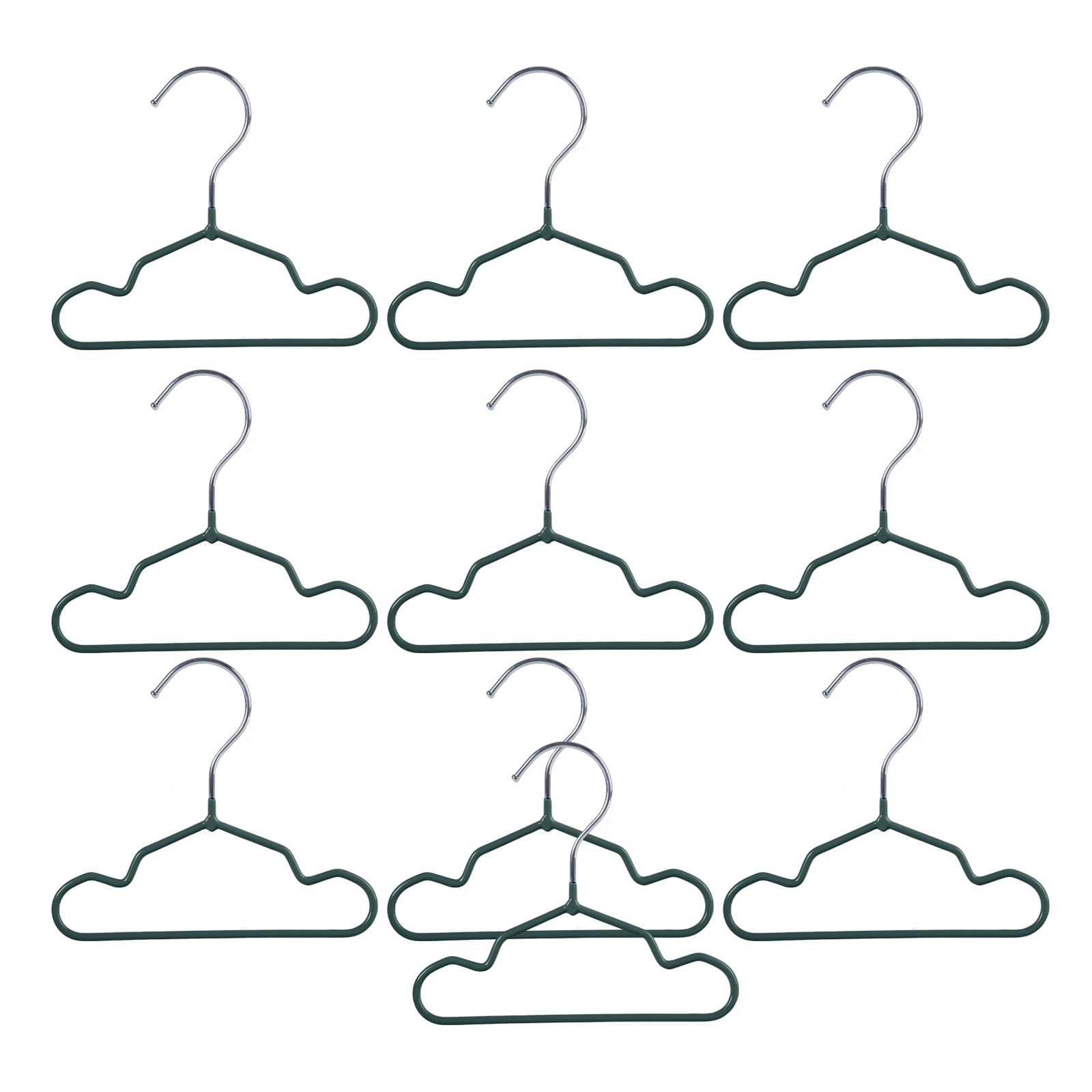 10 Pack Pet Clothing Hanger PVC Coating 15/20 / 25CM Display Hangers Rack Pet Supplies Garment Storage Rack Coat Holder Hanger