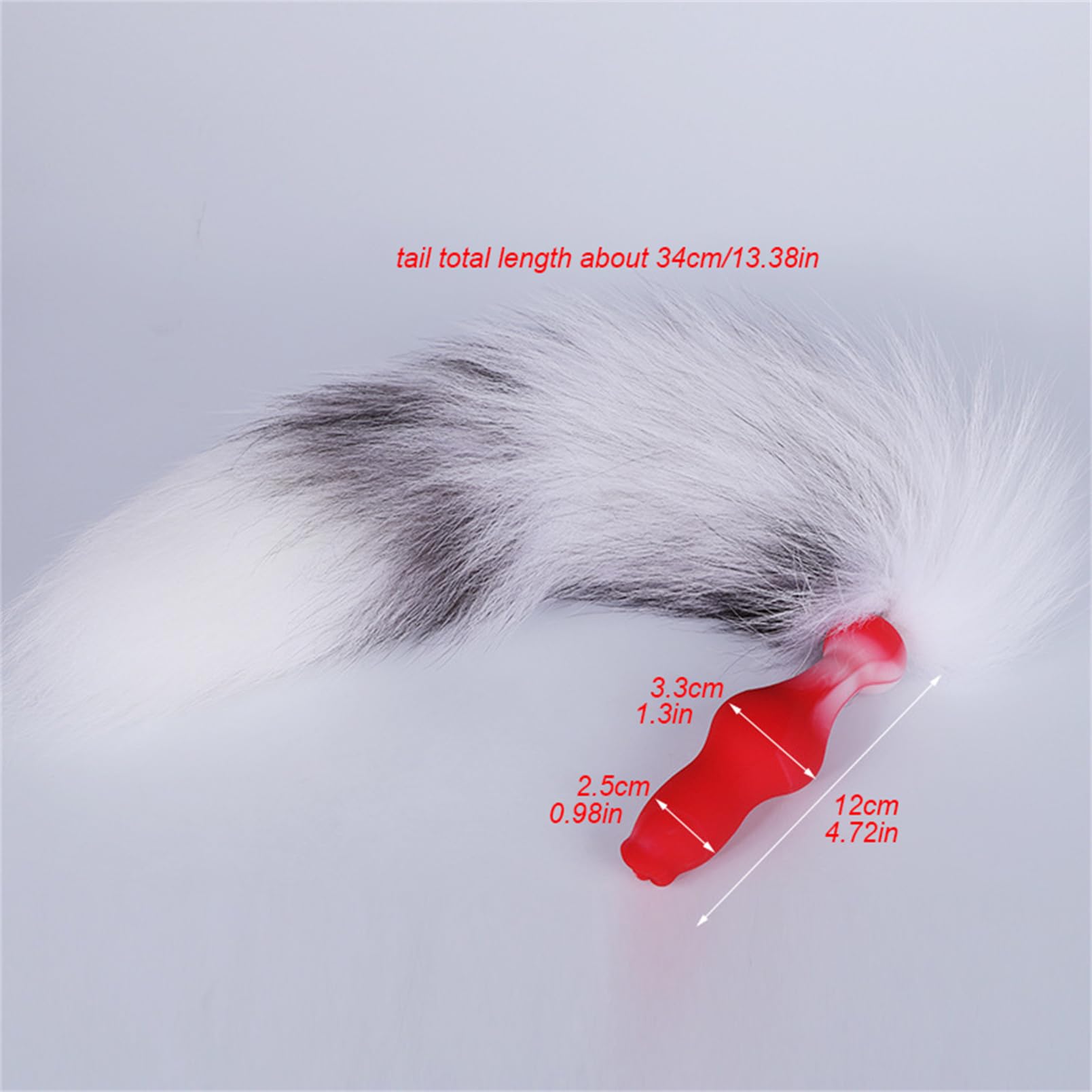 Youhitec Anal Sex Toy Silicone Dildo with Tail - Realistic Anal Dildo Butt Plug with Big Knot, Soft G Spot Dildo Huge Prostate Dildo Anal Dilator for Women/Men - 7.28in: 4.72IN Anal Dildo with Tail