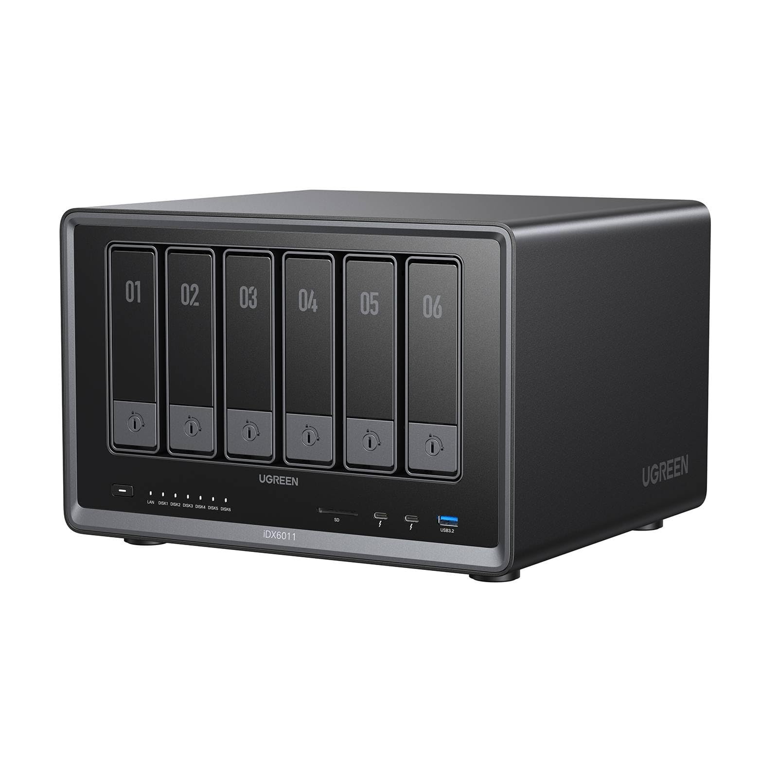 UGREEN NASync iDX6011 NAS AI de 6 Bahías, 64GB LPDDR5X