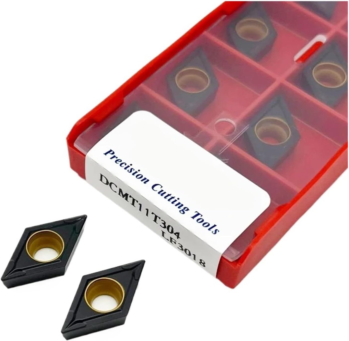 Turning Inserts Carbide Inserts DCMT11T304 DCMT11T308 Cutter Blade Internal Turning Tools for Cast Iron(DCMT11T308)