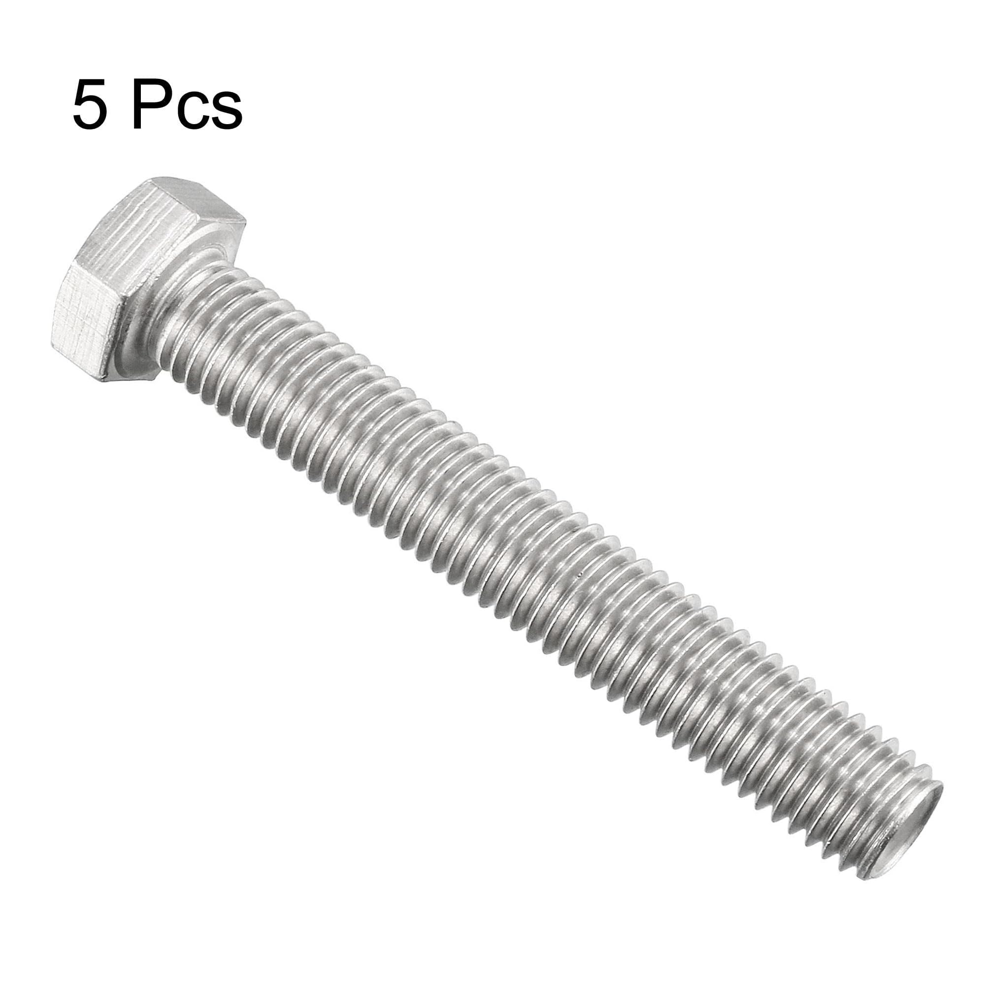 TA-VIGOR M12 x 80mm 5 Pack, 304 Stainless Steel Hex Head Bolts, Heavy Duty M12 Bolts for Automotive Machinery, Metalwork, Construction - Image 3