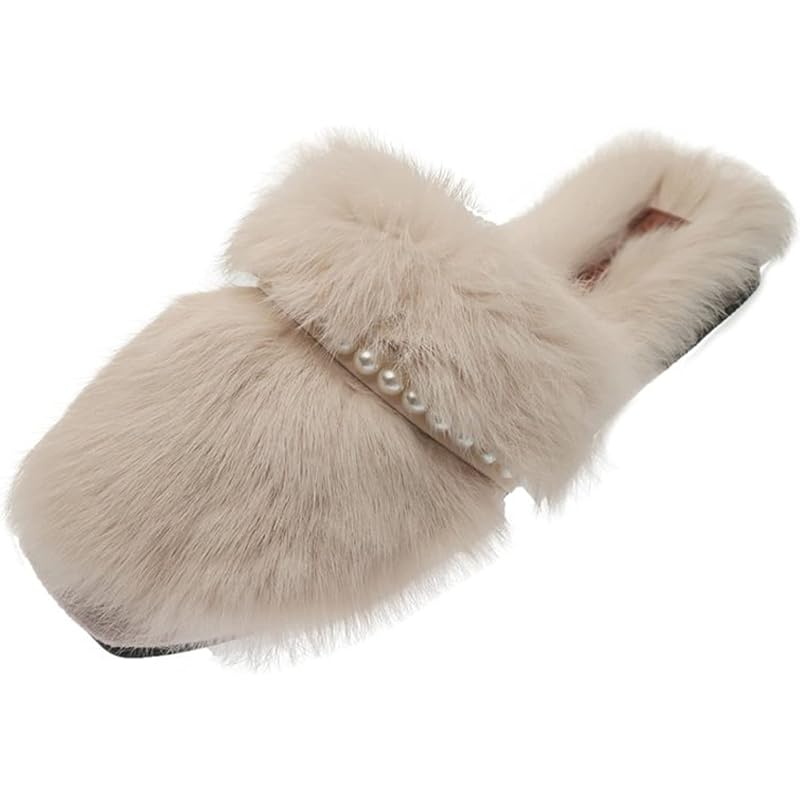 レディース ポリカーボネイト製キッチンポット Jinfe ローヒール ベージュ ミュール レディース 秋冬 ファー付き 23 0cm ふわふわ スクエアトゥ 歩きやすい 太めヒール パール 防寒 保温 お出かけ カジュアル らくちん ミュールサンダル サンダル 着痩せ 痛くない