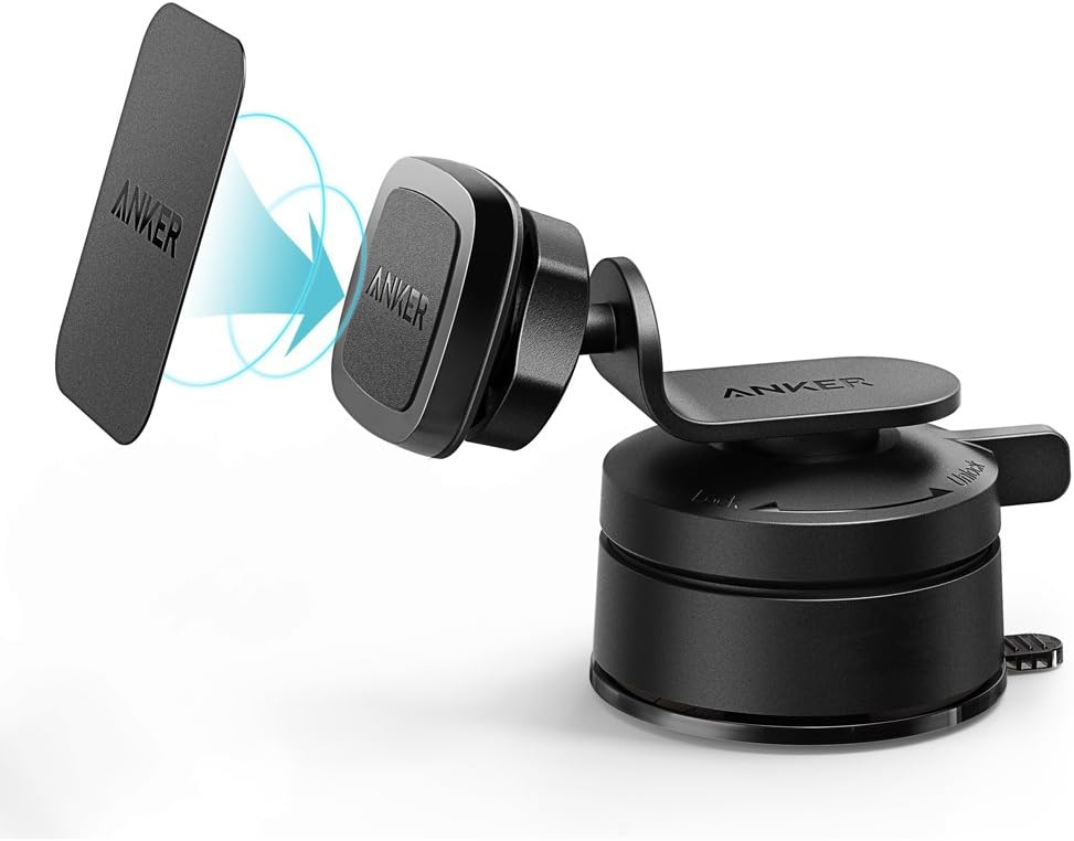 Car Mount, Anker Dashboard Magnetic Universal Phone Holder for iPhone 6s/6/6s plus/6 plus, Samsung S7/S6/Edge, Samsung Note 7/5, LG G5, Nexus 5X/6/6P, Moto, HTC and Other Smartphones
