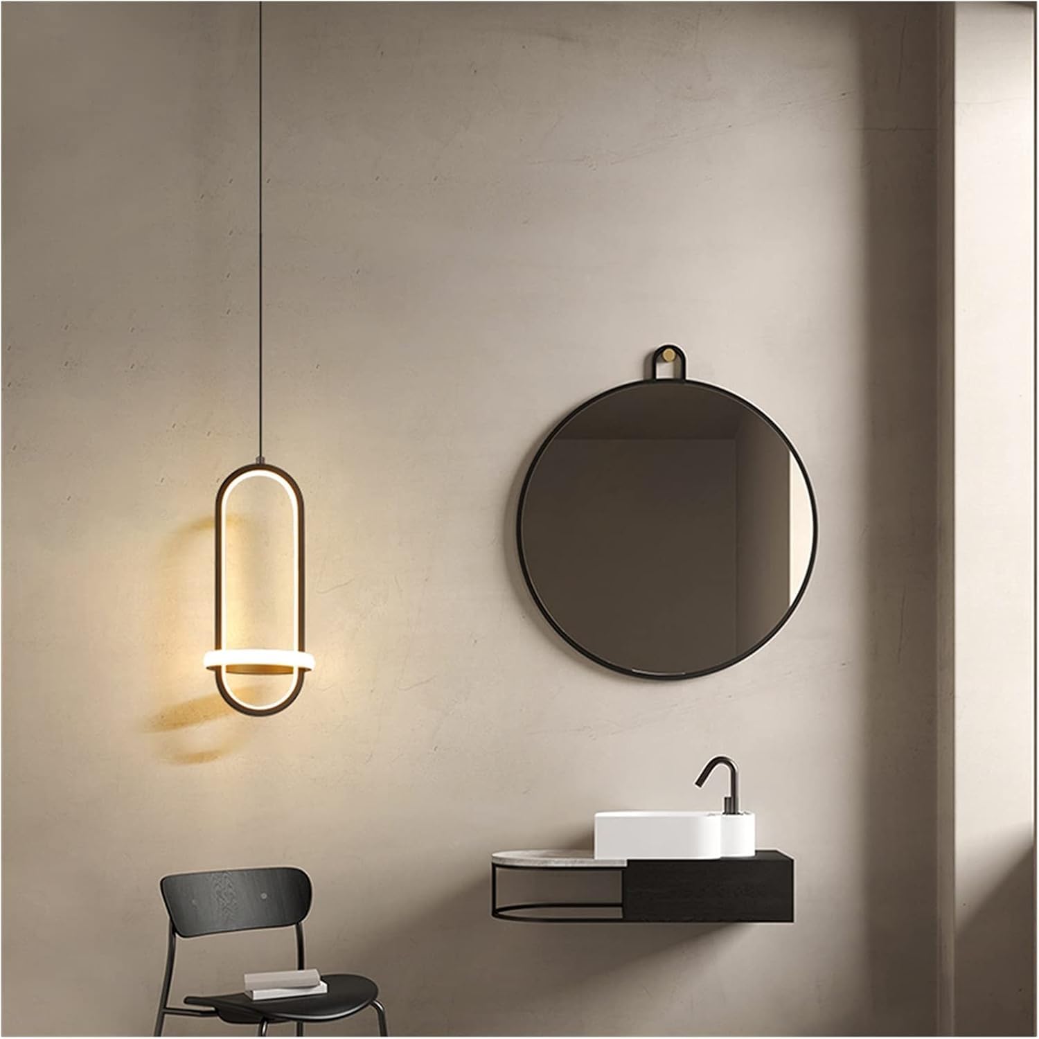 Suspension LED chambre et restaurant pour ambiance minimaliste feutrée