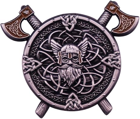 Pinposni Viking Odin Enamel Pin Brooch Vintage Metal Badge Brooch For Backpacks