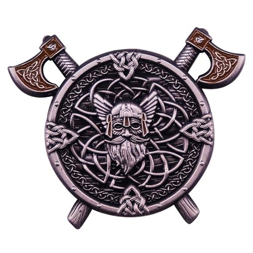 Pinposni Viking Odin Enamel Pin Brooch Vintage Metal Badge Brooch For Backpacks