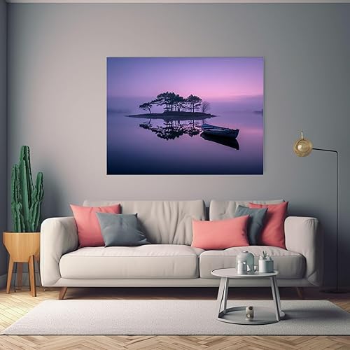 Miniatura 4 de VOCBAN Tree of Life Wall Art The Picture Artwork Canvas Prints Tree Pictures Poster Retro Artwork for Bedroom Living Room Home