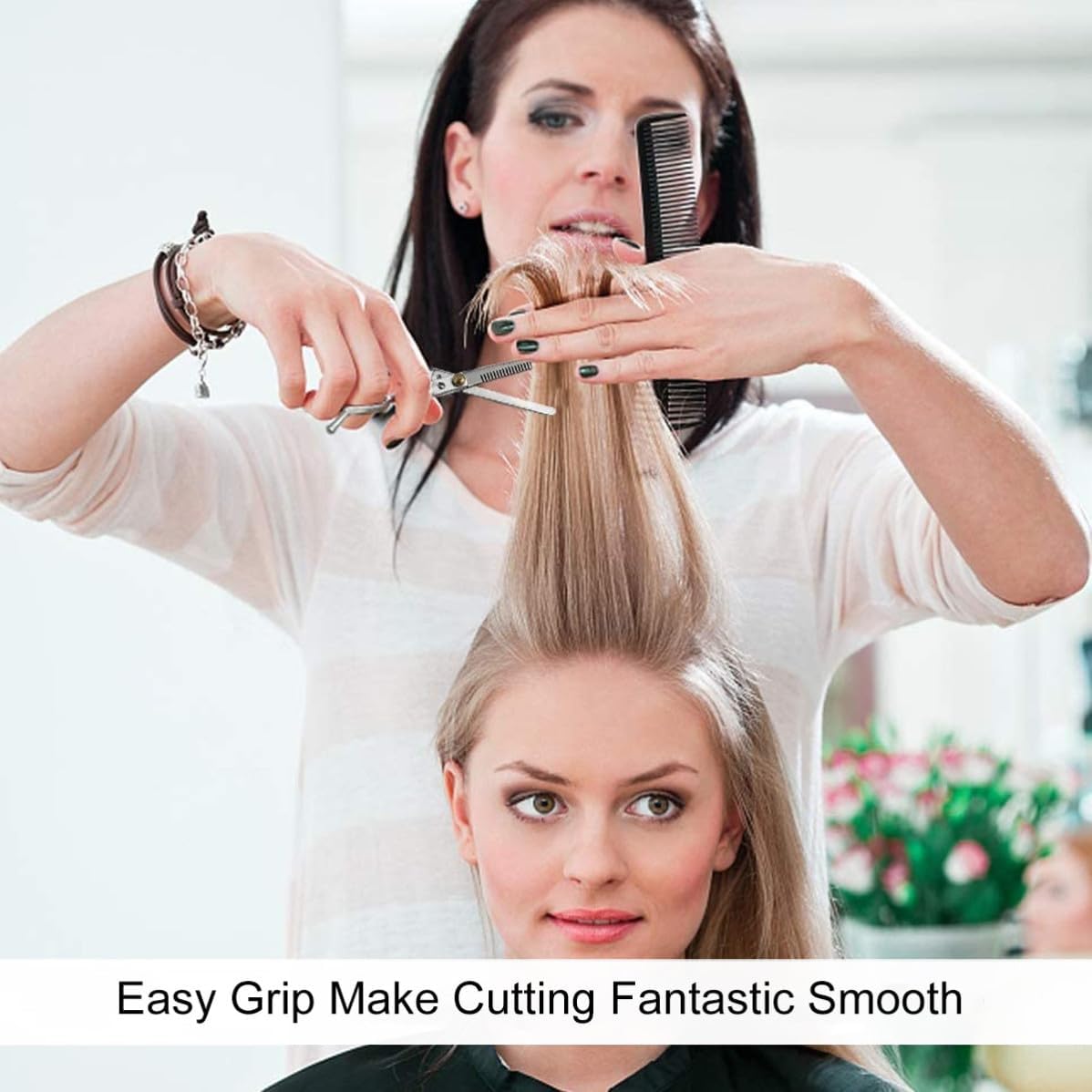 OSALADI 4pcs Hairdresser Cape Set with Neck Strips and Ergonomic Duster Brush, Portable Haircut Tool for Home Daily Use and Families, Professional Hair Styling and Cutting Kit