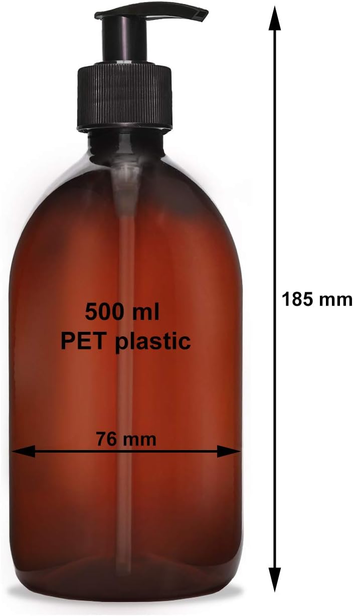 3x 500 ml soap dispenser cream dispenser made of plastic for bathroom/WC refillable - Image 5