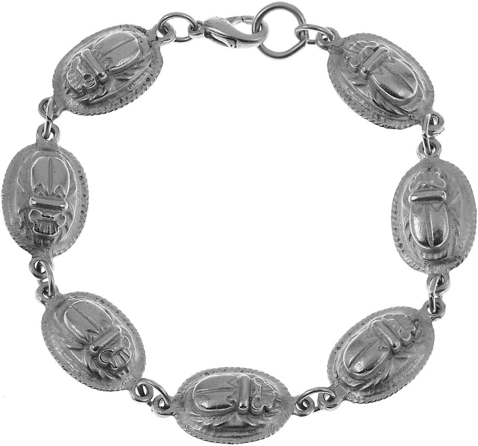 MANUFACTURED IN USA - Reproduction of the Egyptian Scarab Bracelet, From Our Museum Store Collection