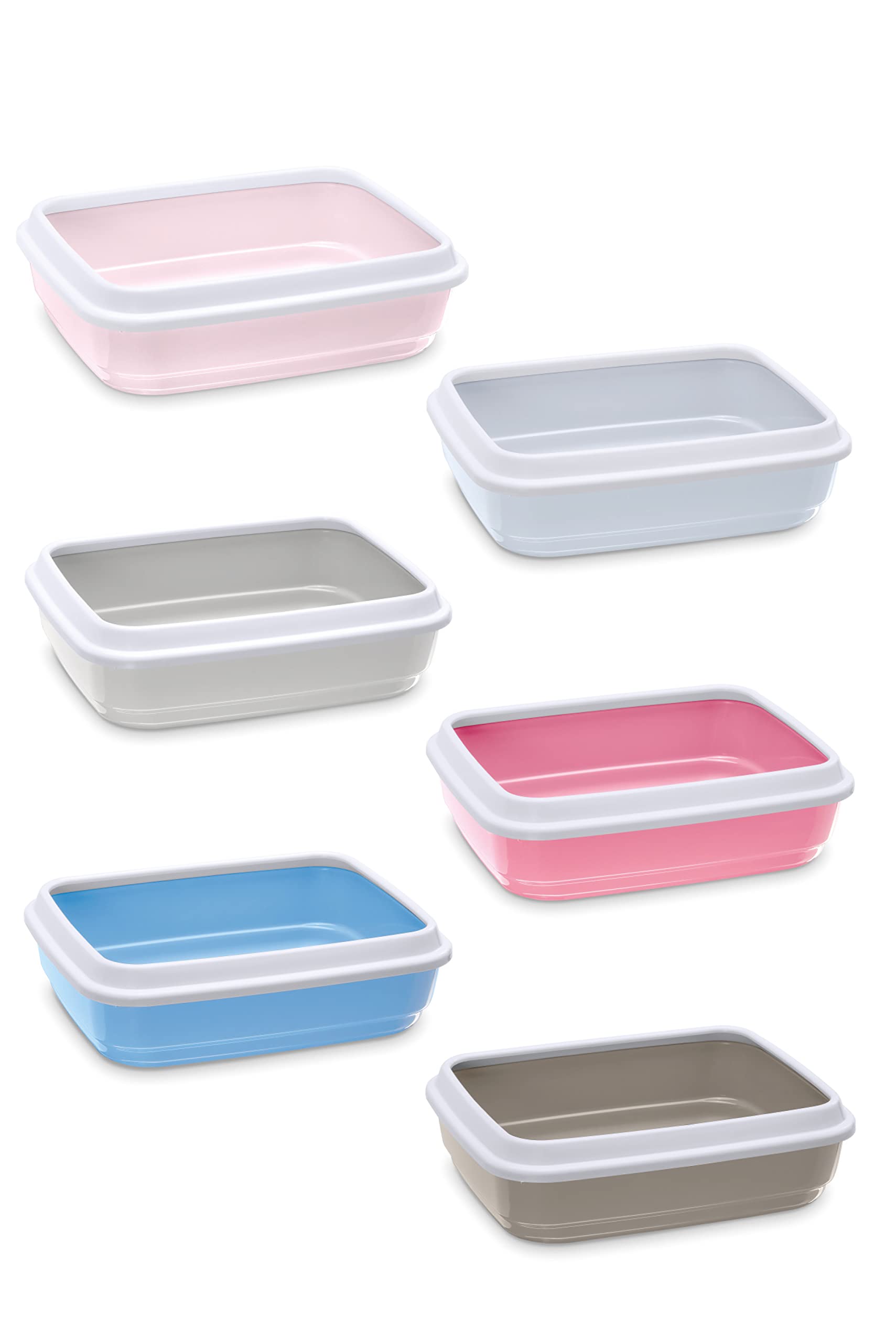IMAC JERRY-Litter Trays for Cats - With Border Dimension - 50 x 40 x 14.5cm