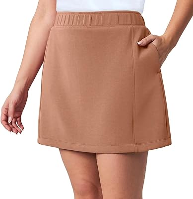 Mondetta Women's High Waisted Moisture Wicking Athletic Skort