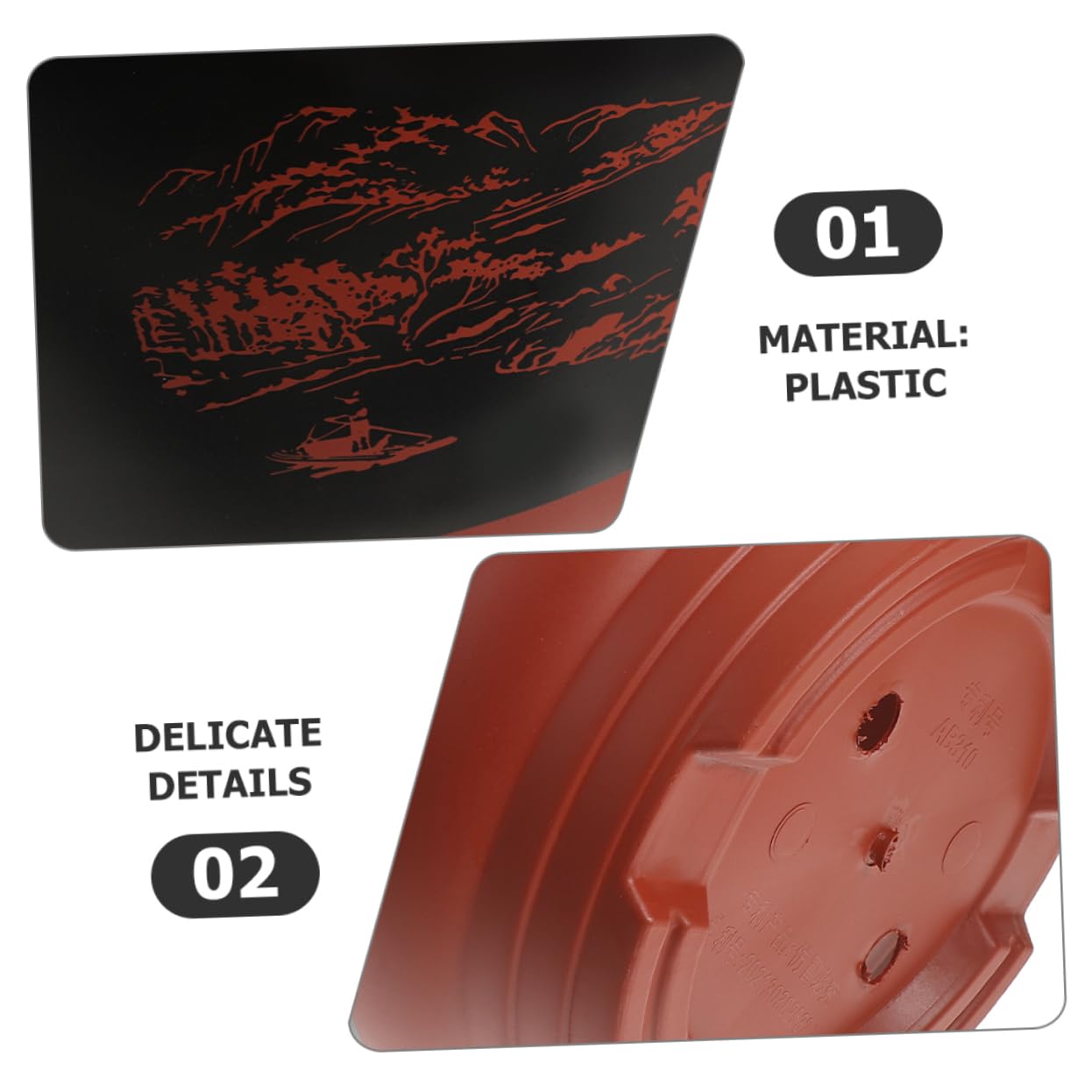 BESPORTBLE Lot De 2 Pots De Fleurs pour Orchidées Drainage Décoration Extérieure en Plastique pour Jardin Intérieur