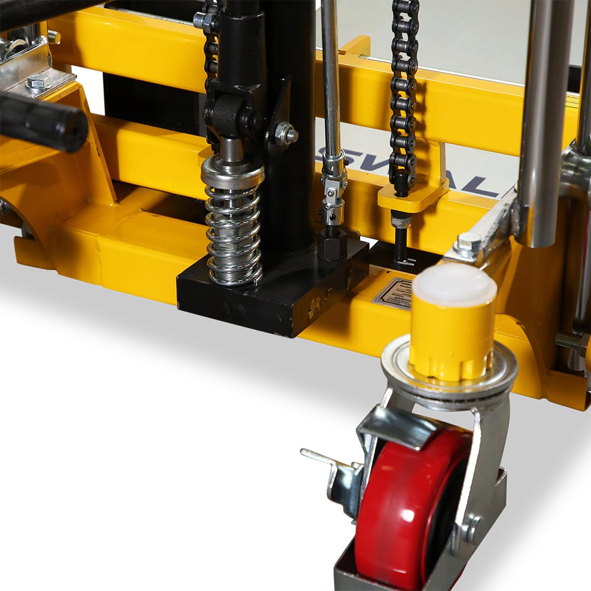 Fahrbarer Hubtisch mit Gabeln und Plattform, Mini-Stapler, 400 kg, 1,5 m Hubhöhe, 650 mm Gabellänge