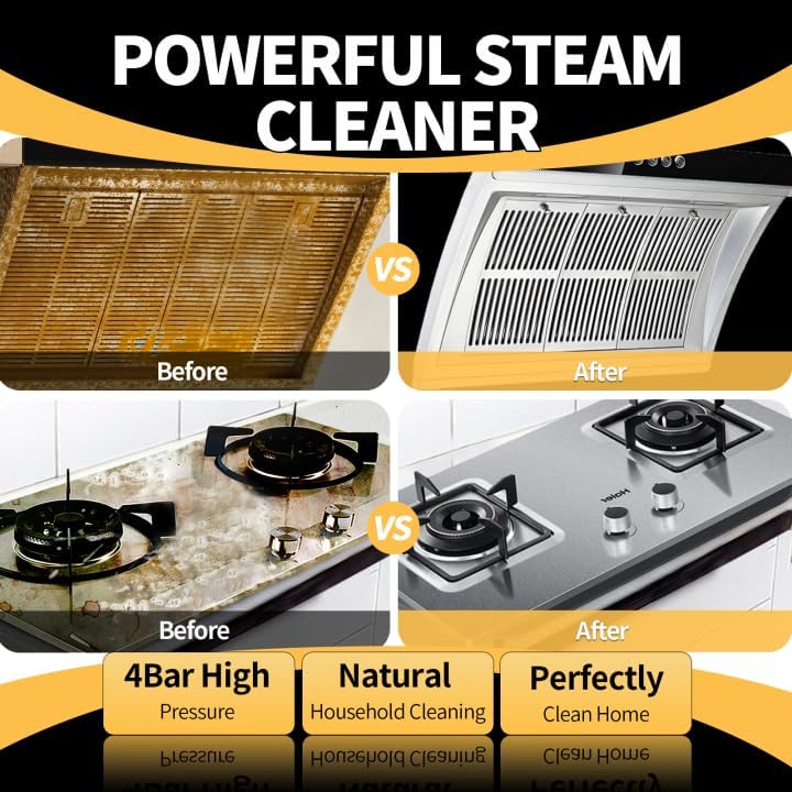 Steam Cleaner, 6 Steam Levels, 42oz Tank & 11 Pieces Accessories, 1500W High-Temperature Steam Cleaner for Home, Steamer for cleaning Car, Tile, Floor - Image 2