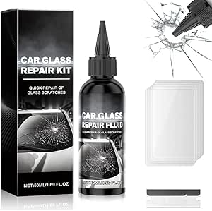 Car Windshield Crack Repair Kit,2025 New Car Cracks Gone Glass Repair Kit Windshield Repair Kit Car Glass Repair Kit for Cracks and Chips, Glass Scratch Repair Liquid, Chips Cracks(1pcs)