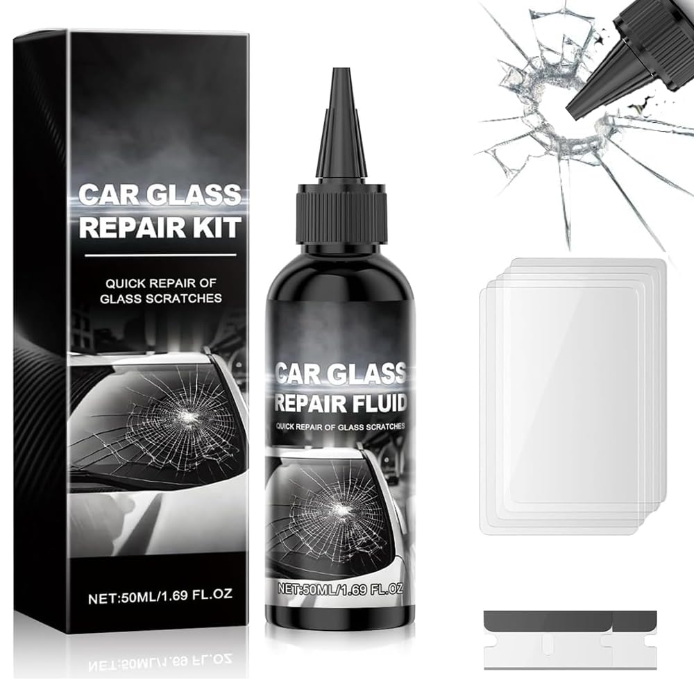Windshield Repair,Car Windshield Crack Repair Kit,2025 New Car Cracks Gone Glass Repair Kit, for Cracks and Chips, Glass Scratch Repair Liquid, Chips Cracks