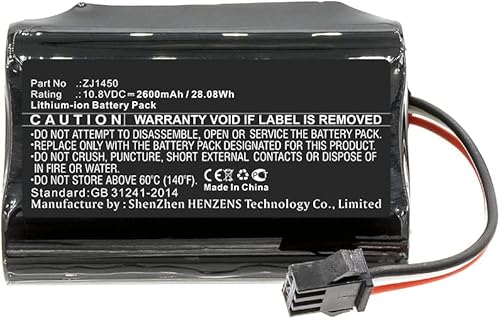 Miniatura 2 de Synergy Digital Batería para aspiradora, compatible con Ecovacs DA60-Darfon, ZJ1450 batería de aspiradora (10.8 V, iones de litio, 2600 mAh)