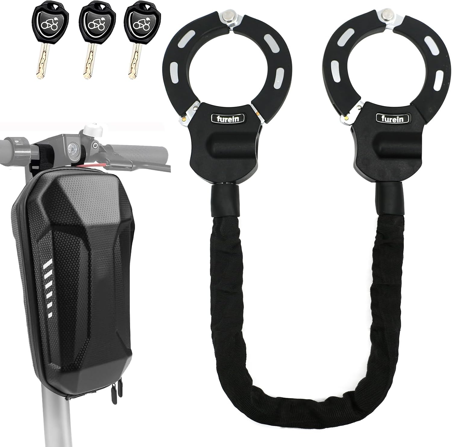 Scooter Lock,Scooter Locks Anti Theft with Scooter Bag,35.8 inch Heavy Duty Electric Scooter Locks,with 3 Key,Bike Locks High Security,Lock for Electric Scooter,E-Bikes,Motorcycles