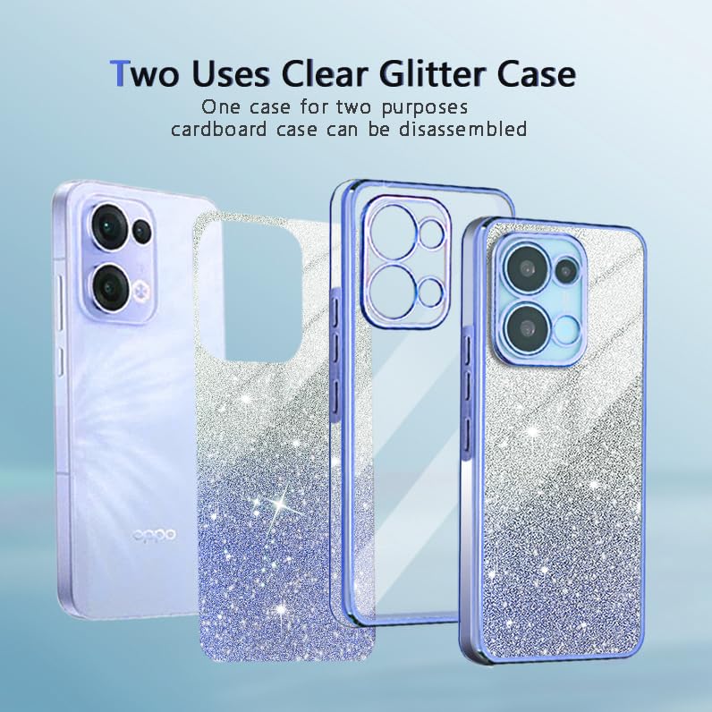 Handyhülle Für Xiaomi Redmi Note 11S/11 4G – Transparent Mit Glitzer‑Sheet & Galvanikrahmen | Stoßfest & Leicht
